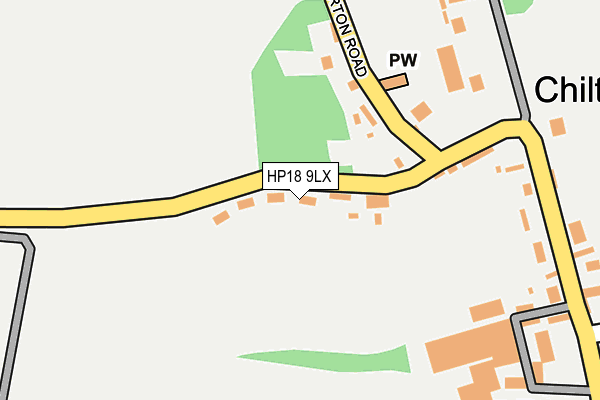 HP18 9LX map - OS OpenMap – Local (Ordnance Survey) HP18 9LX map - OS OpenMap – Local (Ordnance Survey)