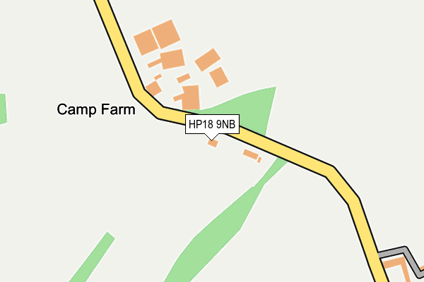 HP18 9NB map - OS OpenMap – Local (Ordnance Survey) HP18 9NB map - OS OpenMap – Local (Ordnance Survey)