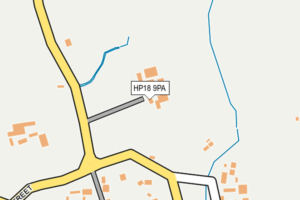 HP18 9PA map - OS OpenMap – Local (Ordnance Survey) HP18 9PA map - OS OpenMap – Local (Ordnance Survey)