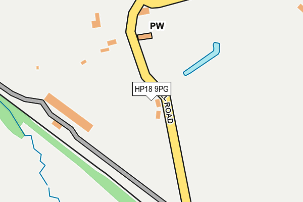 HP18 9PG map - OS OpenMap – Local (Ordnance Survey)