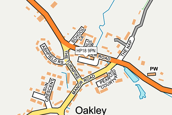 HP18 9PN map - OS OpenMap – Local (Ordnance Survey) HP18 9PN map - OS OpenMap – Local (Ordnance Survey)