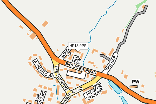 HP18 9PS map - OS OpenMap – Local (Ordnance Survey) HP18 9PS map - OS OpenMap – Local (Ordnance Survey)