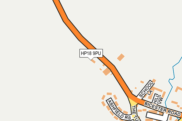 HP18 9PU map - OS OpenMap – Local (Ordnance Survey)