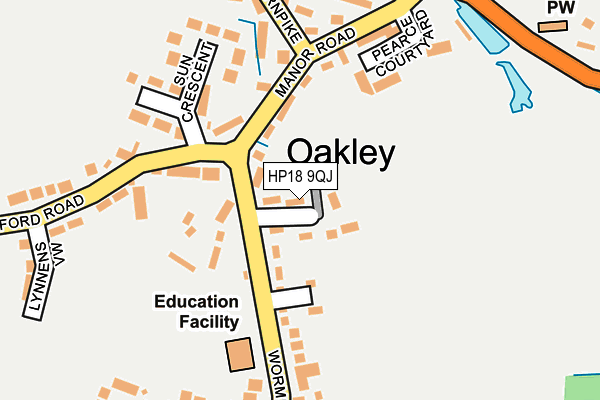 HP18 9QJ map - OS OpenMap – Local (Ordnance Survey) HP18 9QJ map - OS OpenMap – Local (Ordnance Survey)