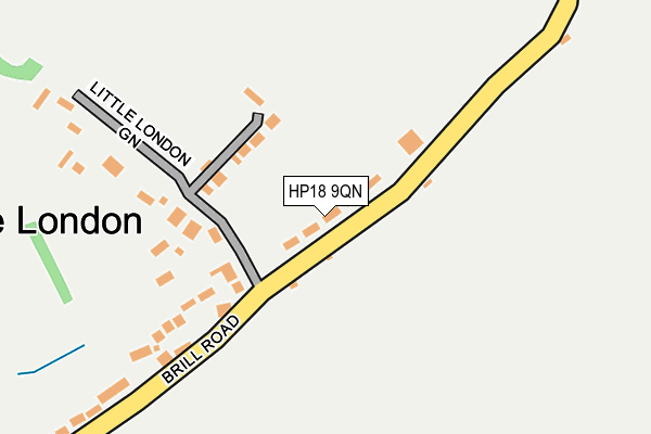 HP18 9QN map - OS OpenMap – Local (Ordnance Survey) HP18 9QN map - OS OpenMap – Local (Ordnance Survey)