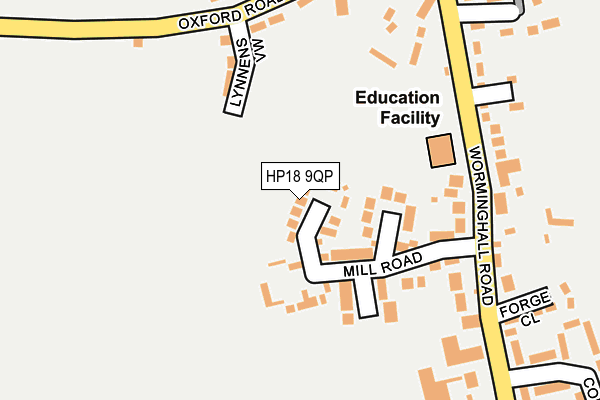 HP18 9QP map - OS OpenMap – Local (Ordnance Survey)