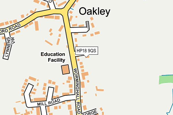 HP18 9QS map - OS OpenMap – Local (Ordnance Survey) HP18 9QS map - OS OpenMap – Local (Ordnance Survey)