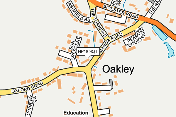 HP18 9QT map - OS OpenMap – Local (Ordnance Survey) HP18 9QT map - OS OpenMap – Local (Ordnance Survey)