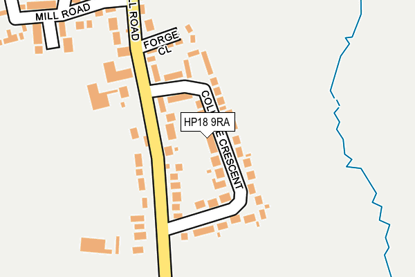 HP18 9RA map - OS OpenMap – Local (Ordnance Survey) HP18 9RA map - OS OpenMap – Local (Ordnance Survey)