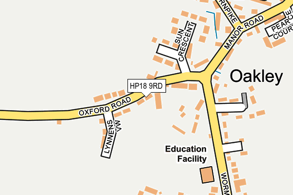 HP18 9RD map - OS OpenMap – Local (Ordnance Survey) HP18 9RD map - OS OpenMap – Local (Ordnance Survey)