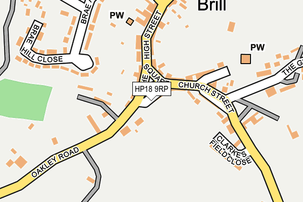 HP18 9RP map - OS OpenMap – Local (Ordnance Survey) HP18 9RP map - OS OpenMap – Local (Ordnance Survey)
