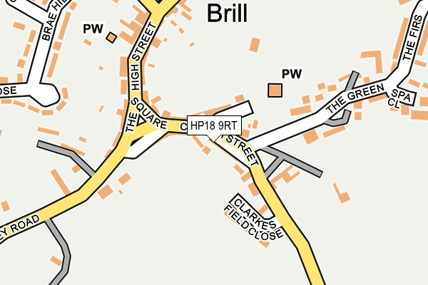 HP18 9RT map - OS OpenMap – Local (Ordnance Survey) HP18 9RT map - OS OpenMap – Local (Ordnance Survey)