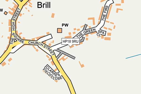HP18 9RU map - OS OpenMap – Local (Ordnance Survey) HP18 9RU map - OS OpenMap – Local (Ordnance Survey)