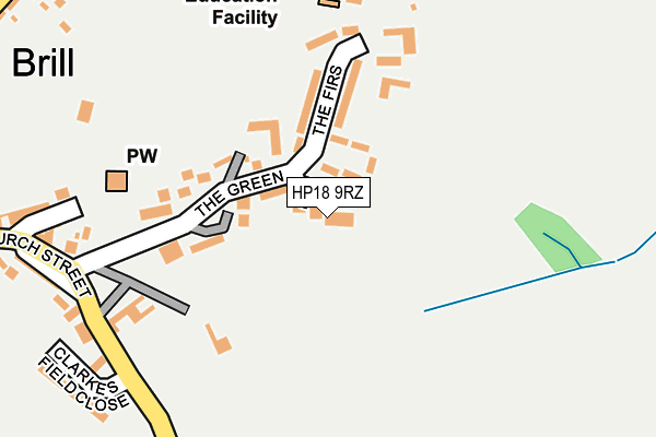 HP18 9RZ map - OS OpenMap – Local (Ordnance Survey) HP18 9RZ map - OS OpenMap – Local (Ordnance Survey)
