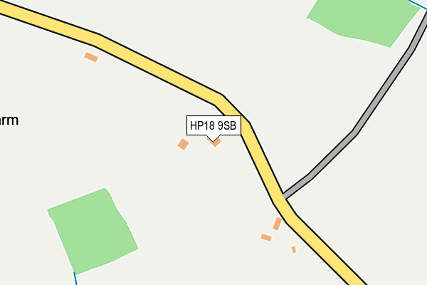 HP18 9SB map - OS OpenMap – Local (Ordnance Survey) HP18 9SB map - OS OpenMap – Local (Ordnance Survey)