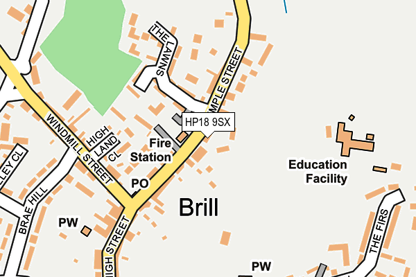 HP18 9SX map - OS OpenMap – Local (Ordnance Survey) HP18 9SX map - OS OpenMap – Local (Ordnance Survey)