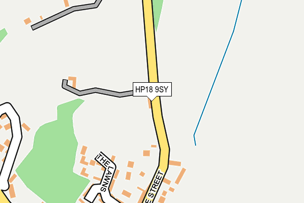 HP18 9SY map - OS OpenMap – Local (Ordnance Survey) HP18 9SY map - OS OpenMap – Local (Ordnance Survey)