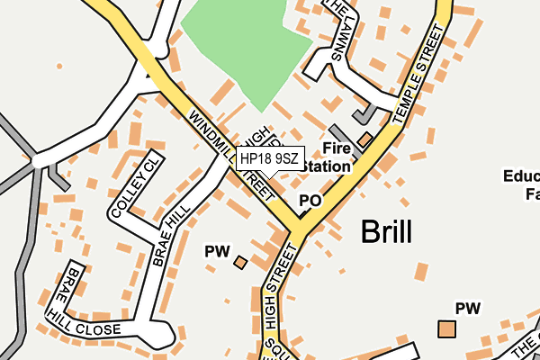HP18 9SZ map - OS OpenMap – Local (Ordnance Survey) HP18 9SZ map - OS OpenMap – Local (Ordnance Survey)
