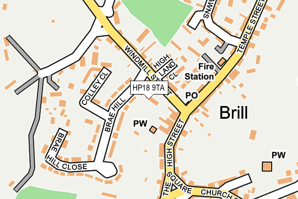 HP18 9TA map - OS OpenMap – Local (Ordnance Survey) HP18 9TA map - OS OpenMap – Local (Ordnance Survey)