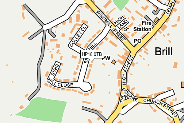 HP18 9TB map - OS OpenMap – Local (Ordnance Survey) HP18 9TB map - OS OpenMap – Local (Ordnance Survey)