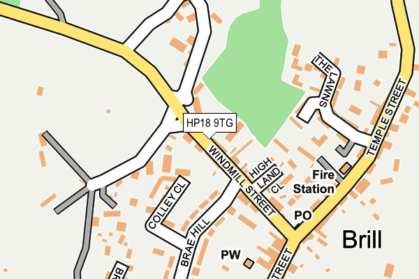HP18 9TG map - OS OpenMap – Local (Ordnance Survey) HP18 9TG map - OS OpenMap – Local (Ordnance Survey)