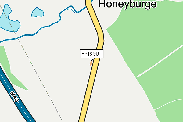 HP18 9UT map - OS OpenMap – Local (Ordnance Survey)