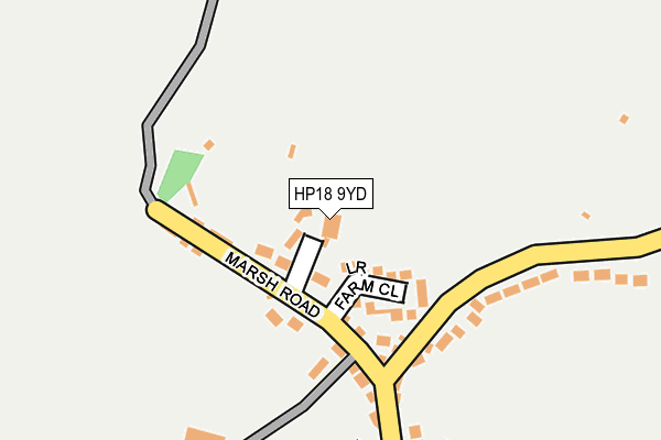 HP18 9YD map - OS OpenMap – Local (Ordnance Survey) HP18 9YD map - OS OpenMap – Local (Ordnance Survey)