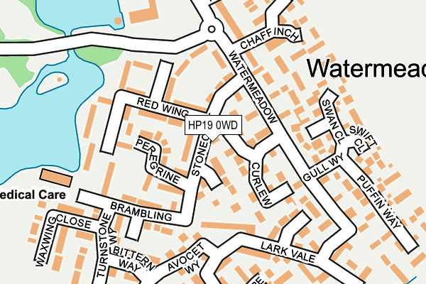HP19 0WD map - OS OpenMap – Local (Ordnance Survey) HP19 0WD map - OS OpenMap – Local (Ordnance Survey)