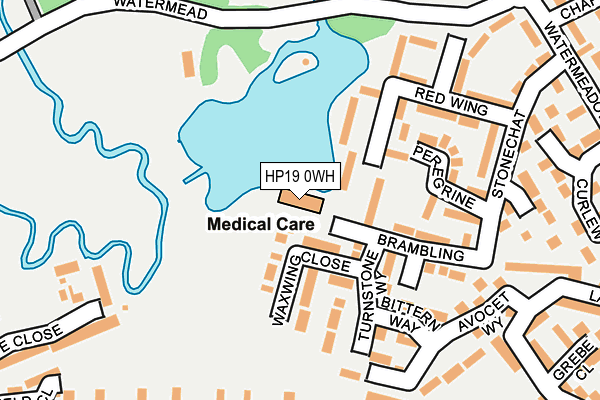 HP19 0WH map - OS OpenMap – Local (Ordnance Survey)