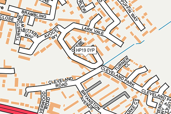 HP19 0YP map - OS OpenMap – Local (Ordnance Survey) HP19 0YP map - OS OpenMap – Local (Ordnance Survey)