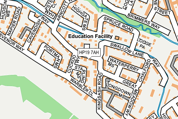 HP19 7AH map - OS OpenMap – Local (Ordnance Survey) HP19 7AH map - OS OpenMap – Local (Ordnance Survey)