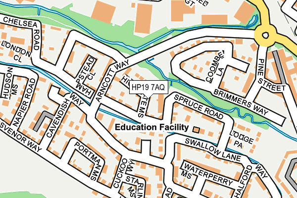 HP19 7AQ map - OS OpenMap – Local (Ordnance Survey) HP19 7AQ map - OS OpenMap – Local (Ordnance Survey)