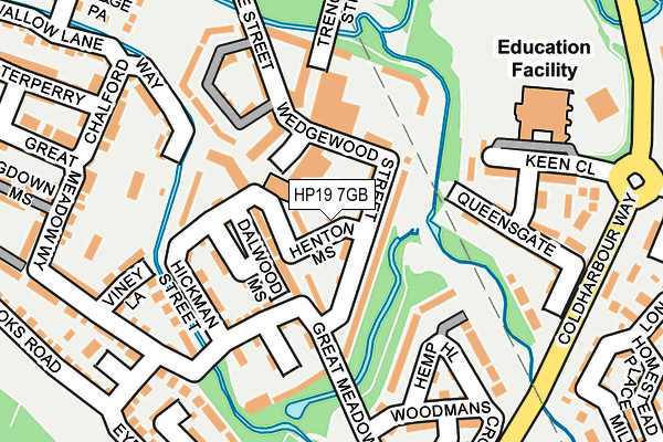 HP19 7GB map - OS OpenMap – Local (Ordnance Survey)