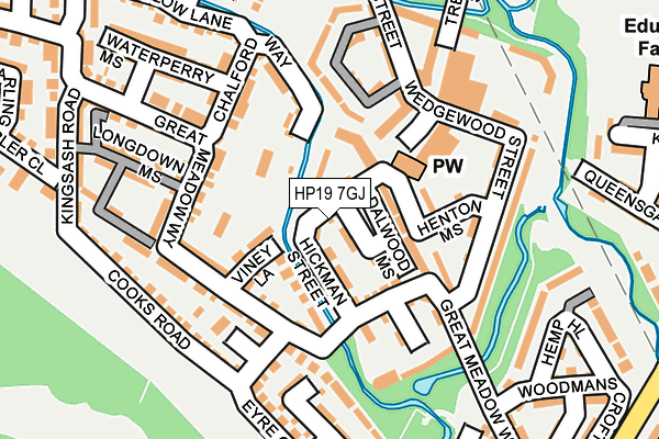 HP19 7GJ map - OS OpenMap – Local (Ordnance Survey) HP19 7GJ map - OS OpenMap – Local (Ordnance Survey)