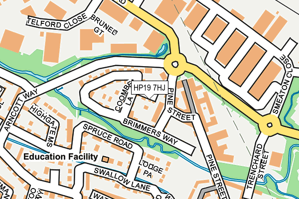 HP19 7HJ map - OS OpenMap – Local (Ordnance Survey) HP19 7HJ map - OS OpenMap – Local (Ordnance Survey)