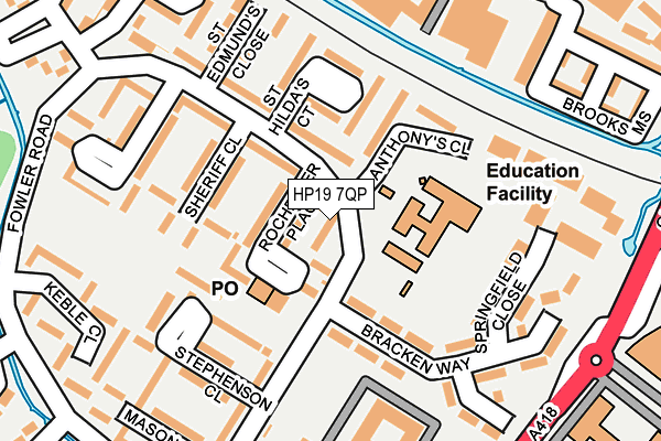 HP19 7QP map - OS OpenMap – Local (Ordnance Survey) HP19 7QP map - OS OpenMap – Local (Ordnance Survey)