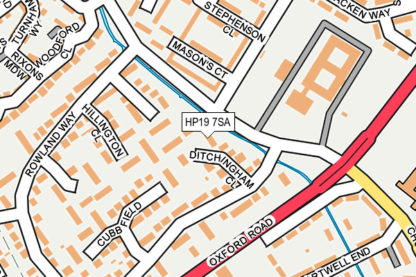 HP19 7SA map - OS OpenMap – Local (Ordnance Survey)