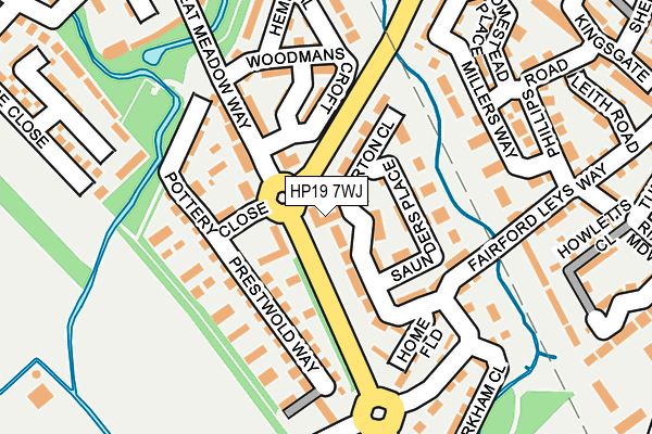 HP19 7WJ map - OS OpenMap – Local (Ordnance Survey) HP19 7WJ map - OS OpenMap – Local (Ordnance Survey)