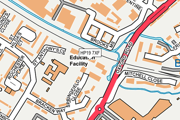HP19 7XF map - OS OpenMap – Local (Ordnance Survey) HP19 7XF map - OS OpenMap – Local (Ordnance Survey)