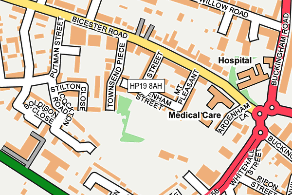 HP19 8AH map - OS OpenMap – Local (Ordnance Survey) HP19 8AH map - OS OpenMap – Local (Ordnance Survey)