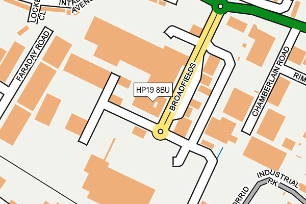 HP19 8BU map - OS OpenMap – Local (Ordnance Survey)