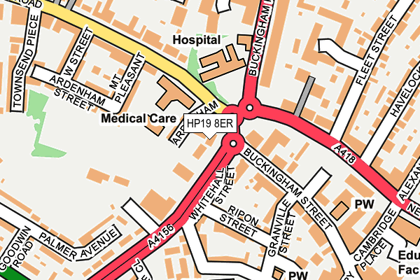HP19 8ER map - OS OpenMap – Local (Ordnance Survey) HP19 8ER map - OS OpenMap – Local (Ordnance Survey)