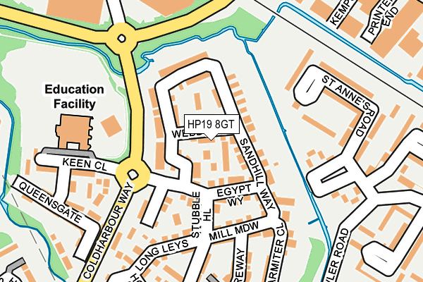 HP19 8GT map - OS OpenMap – Local (Ordnance Survey) HP19 8GT map - OS OpenMap – Local (Ordnance Survey)