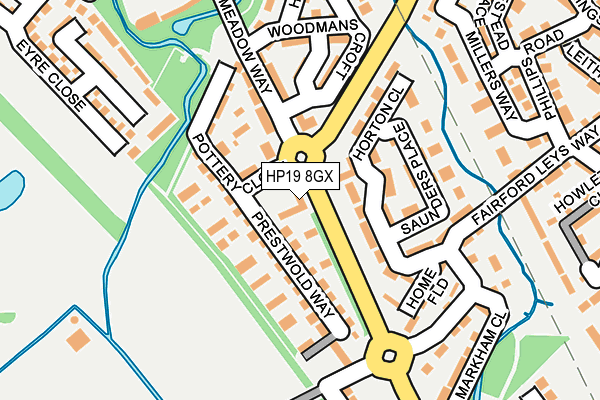 HP19 8GX map - OS OpenMap – Local (Ordnance Survey) HP19 8GX map - OS OpenMap – Local (Ordnance Survey)