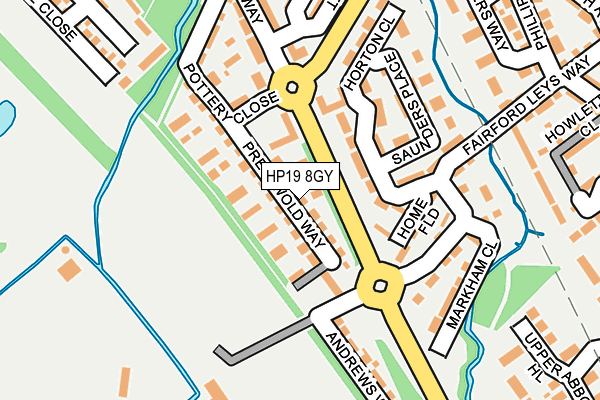 HP19 8GY map - OS OpenMap – Local (Ordnance Survey) HP19 8GY map - OS OpenMap – Local (Ordnance Survey)