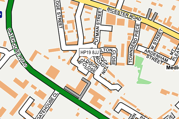 HP19 8JJ map - OS OpenMap – Local (Ordnance Survey) HP19 8JJ map - OS OpenMap – Local (Ordnance Survey)