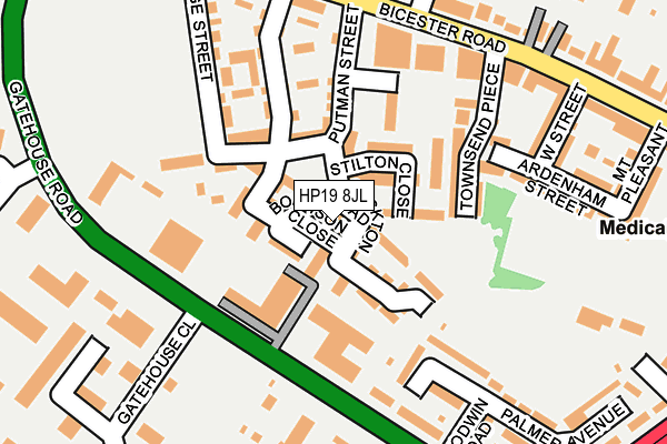 HP19 8JL map - OS OpenMap – Local (Ordnance Survey) HP19 8JL map - OS OpenMap – Local (Ordnance Survey)