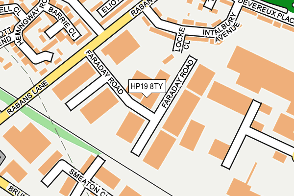 HP19 8TY map - OS OpenMap – Local (Ordnance Survey) HP19 8TY map - OS OpenMap – Local (Ordnance Survey)
