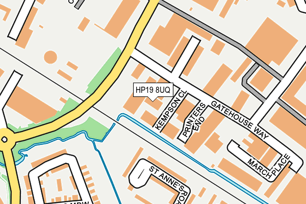 HP19 8UQ map - OS OpenMap – Local (Ordnance Survey) HP19 8UQ map - OS OpenMap – Local (Ordnance Survey)