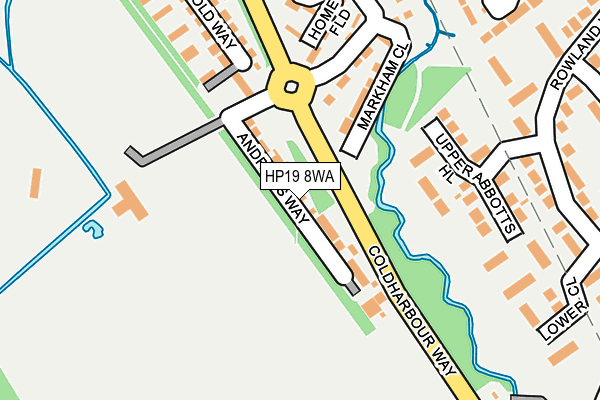HP19 8WA map - OS OpenMap – Local (Ordnance Survey) HP19 8WA map - OS OpenMap – Local (Ordnance Survey)